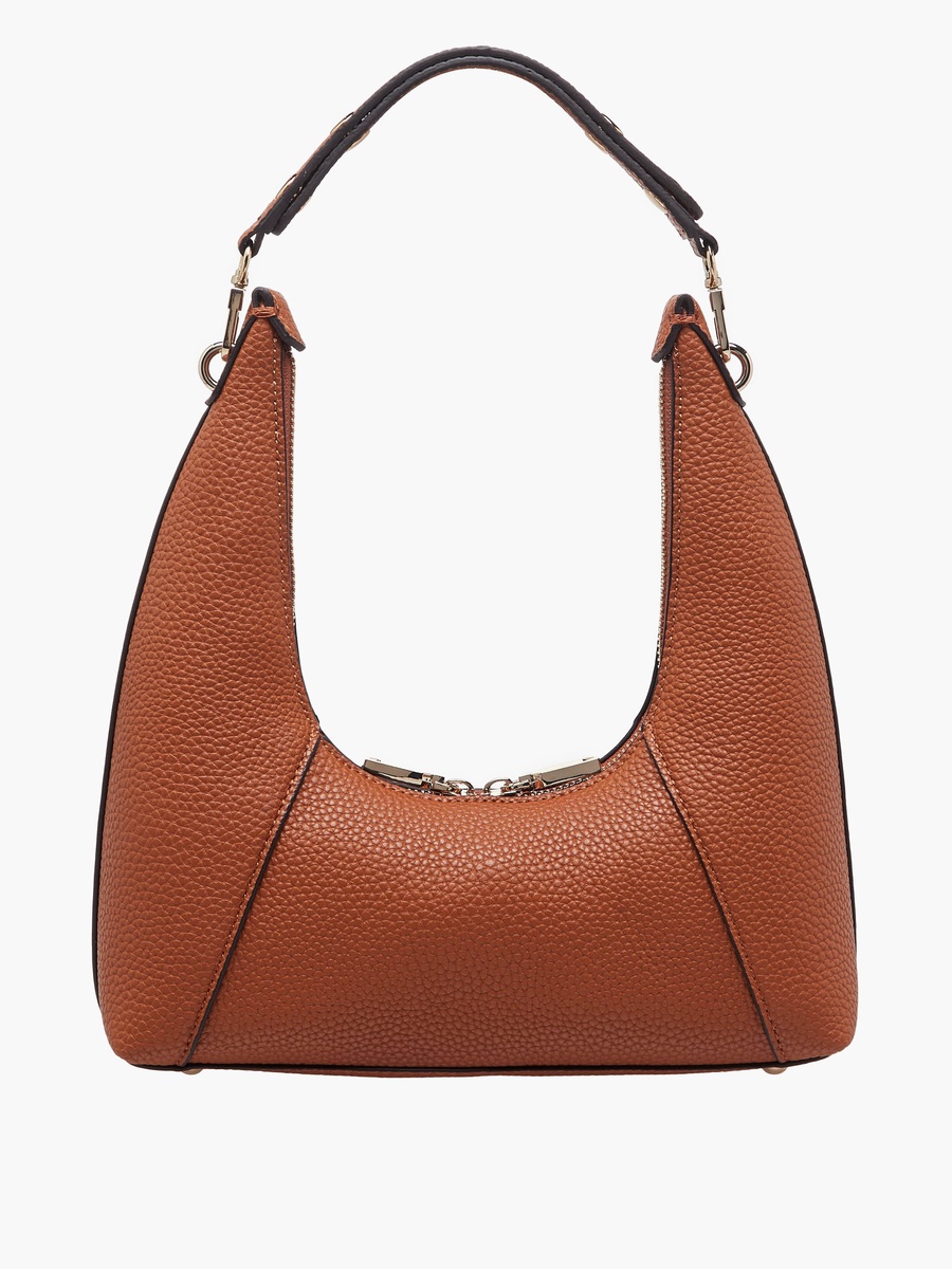 Calista Textured Shoulder Bag with Zip Closure