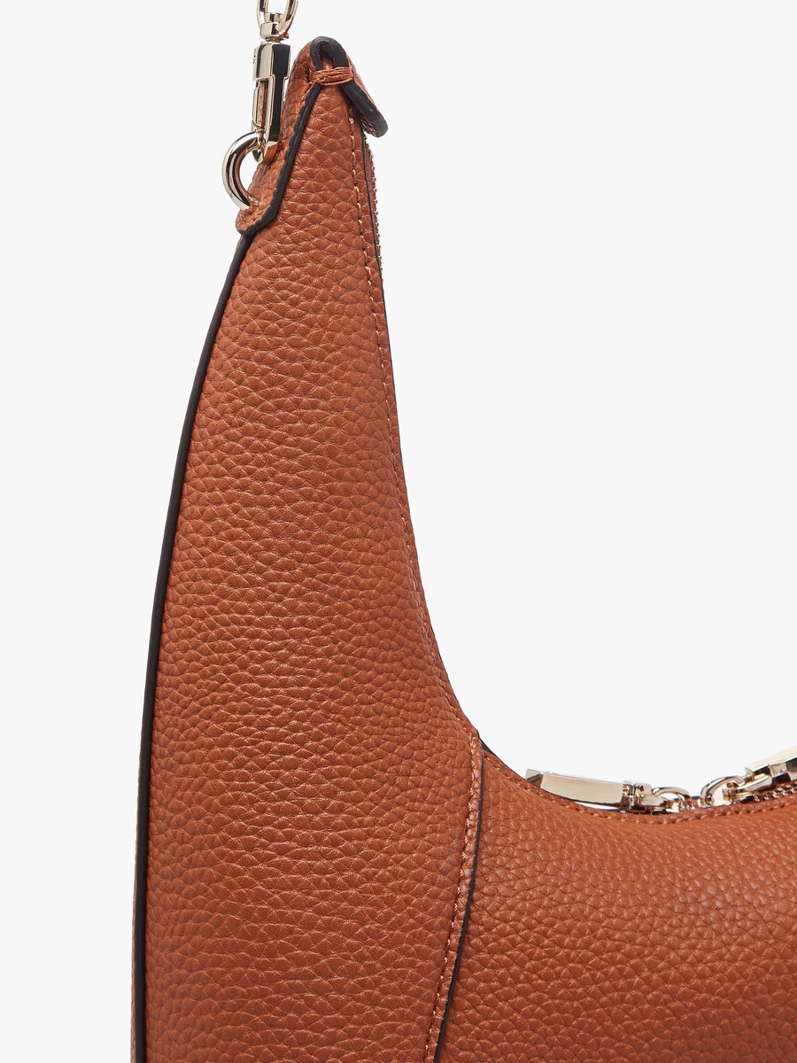 Calista Textured Shoulder Bag with Zip Closure