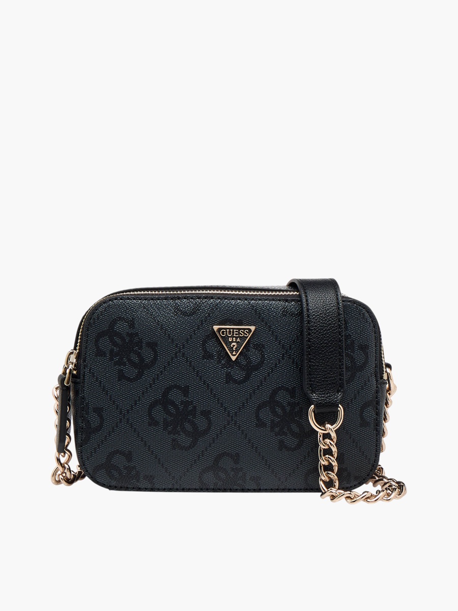 Noelle II Monogram Print Crossbody Bag with Chain Strap
