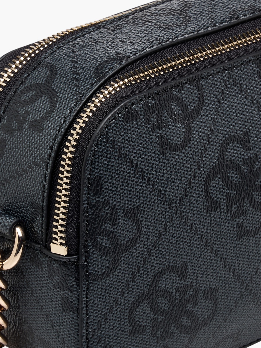 Noelle II Monogram Print Crossbody Bag with Chain Strap