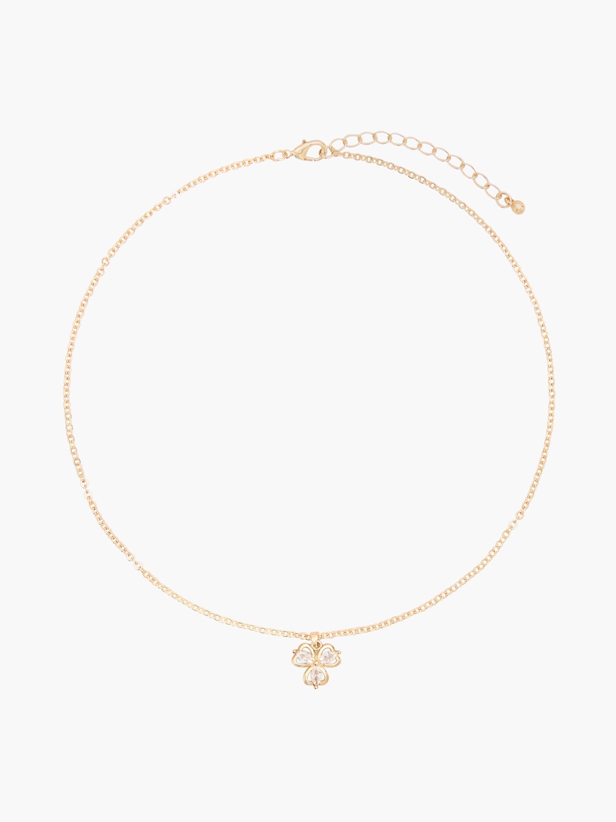 Set of 2 - Stone Embellished Necklace and Earrings