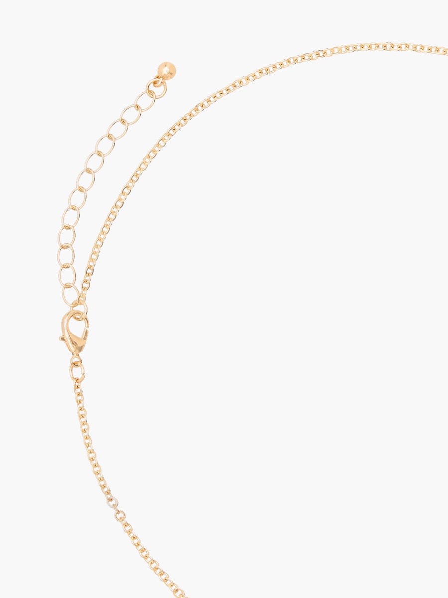 Set of 2 - Stone Embellished Necklace and Earrings