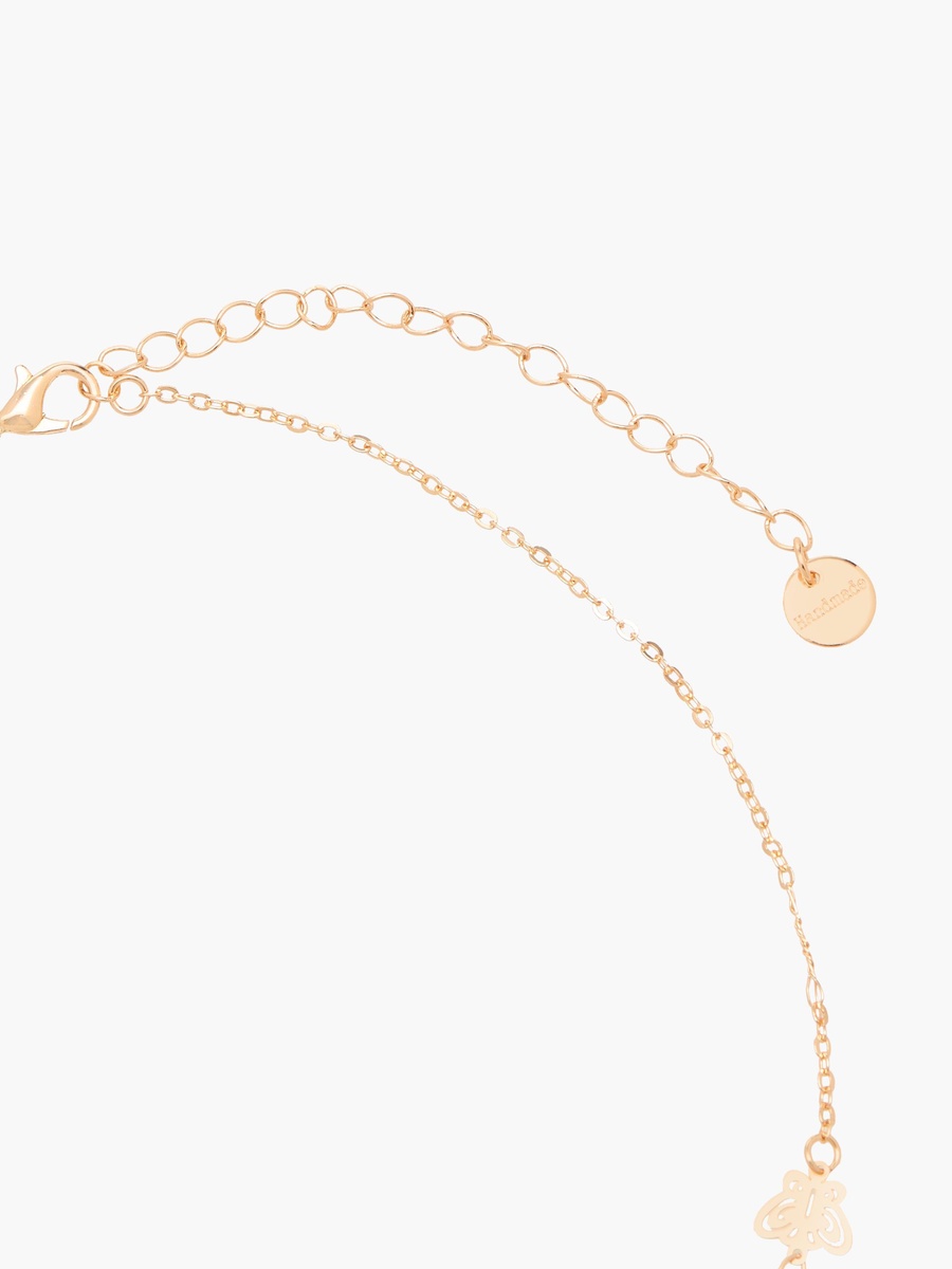 Pack of 5 Gold Tone Necklace with Charm Details