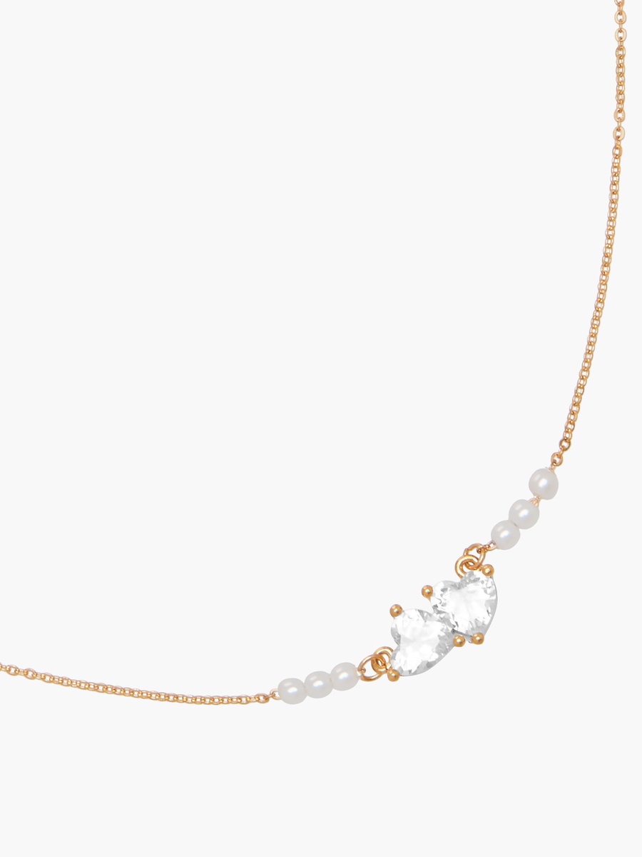 Metallic Necklace with Pendant