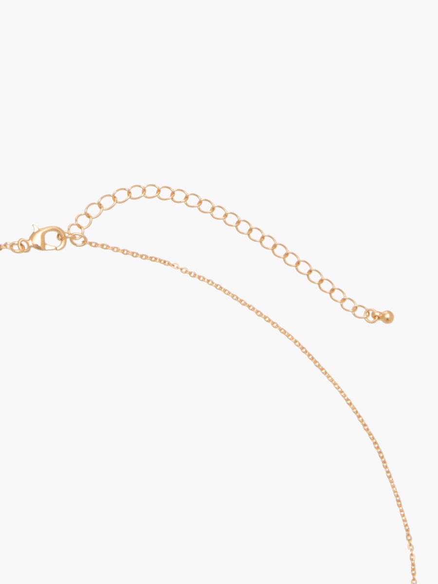 Metallic Necklace with Pendant