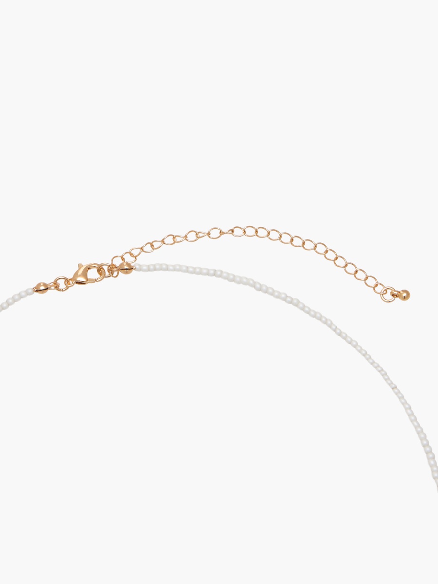 Pearl Necklace with Butterfly Accent