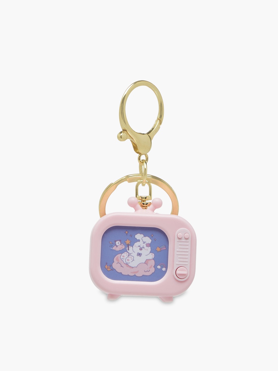 Keyring with LED Light TV Accent