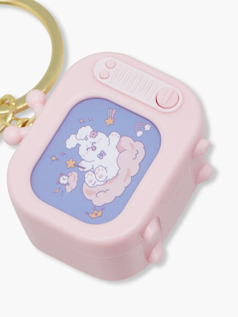Keyring with LED Light TV Accent