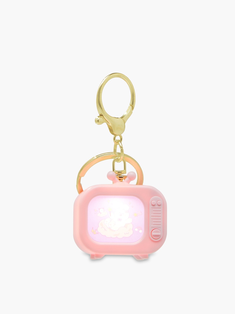 Keyring with LED Light TV Accent