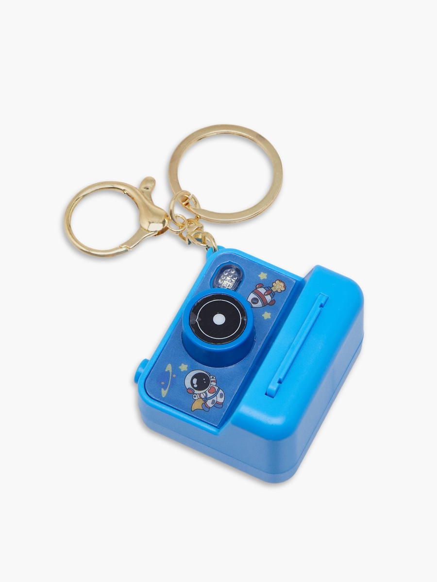 Keyring with 3D Instant Camera Accent