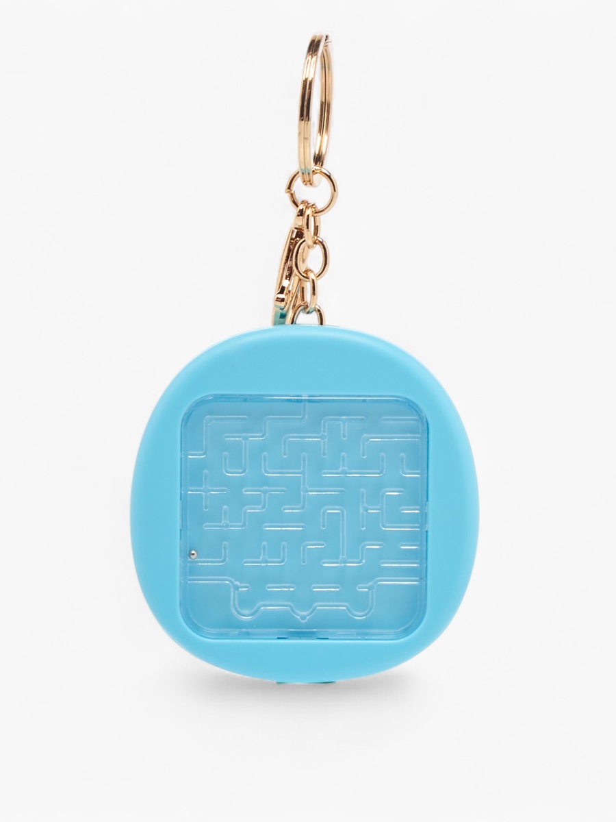 Maze Puzzle Charm Keyring with Lobster Hook