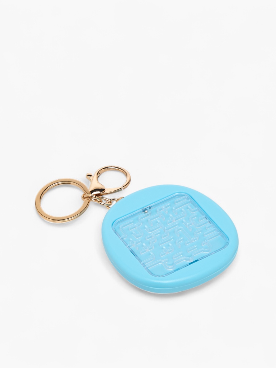 Maze Puzzle Charm Keyring with Lobster Hook