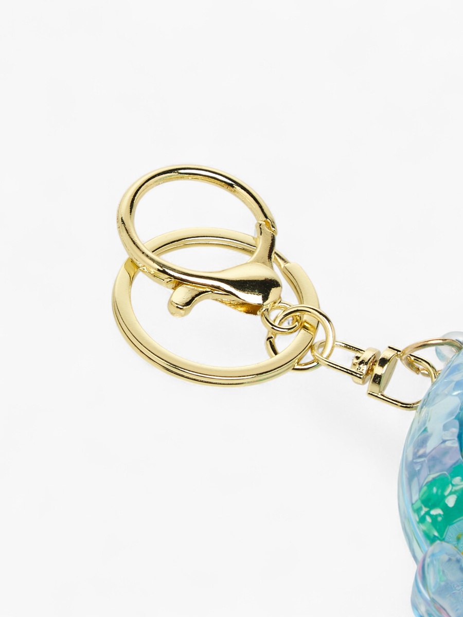 Astronaut Shaker Charm Keyring with Lobster Hook