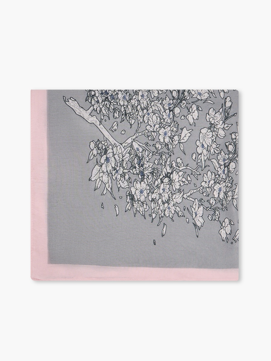 Floral Print Scarf - 185x60 cm