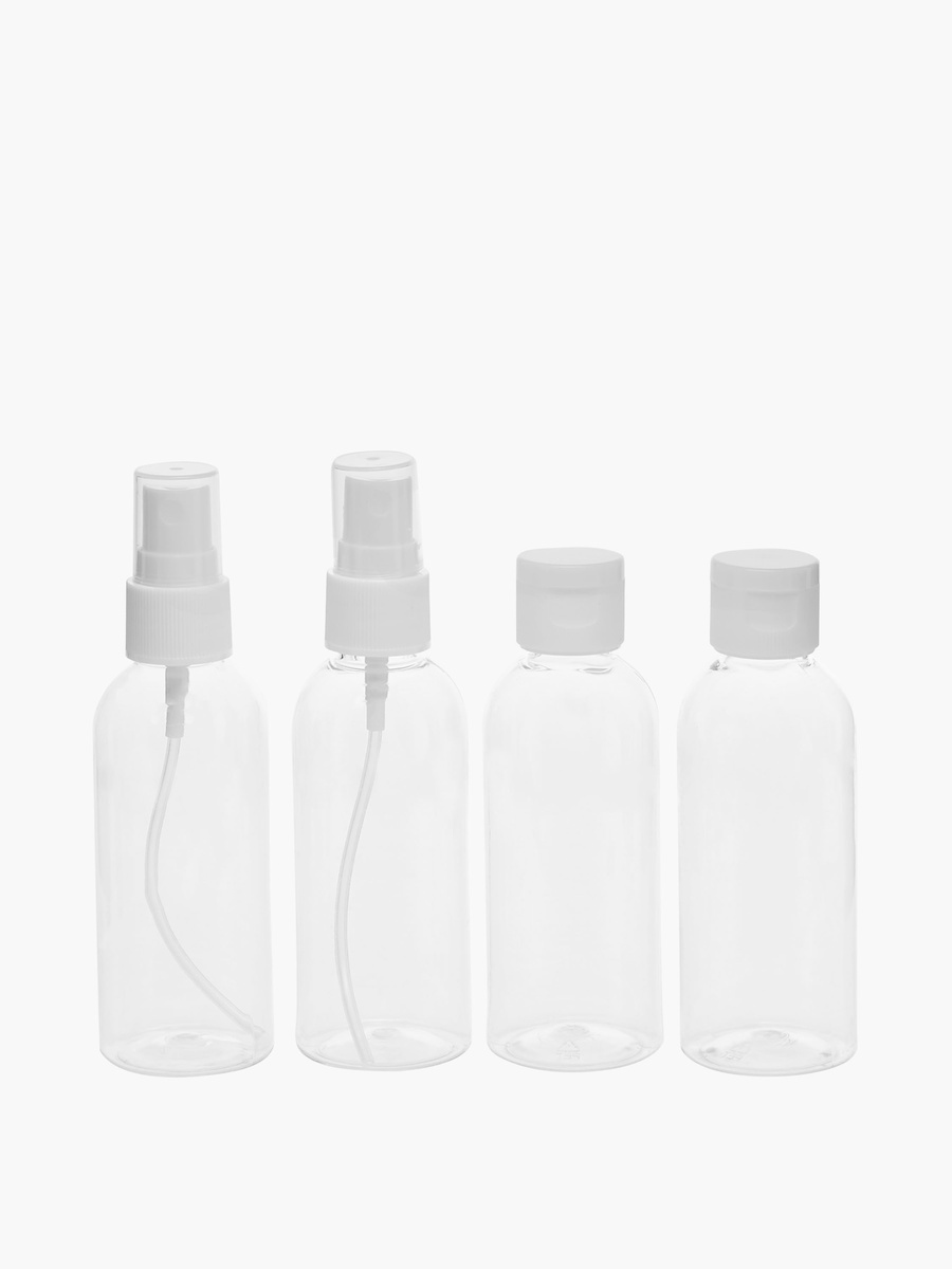 4-Piece Travel Bottle Set with Pouch