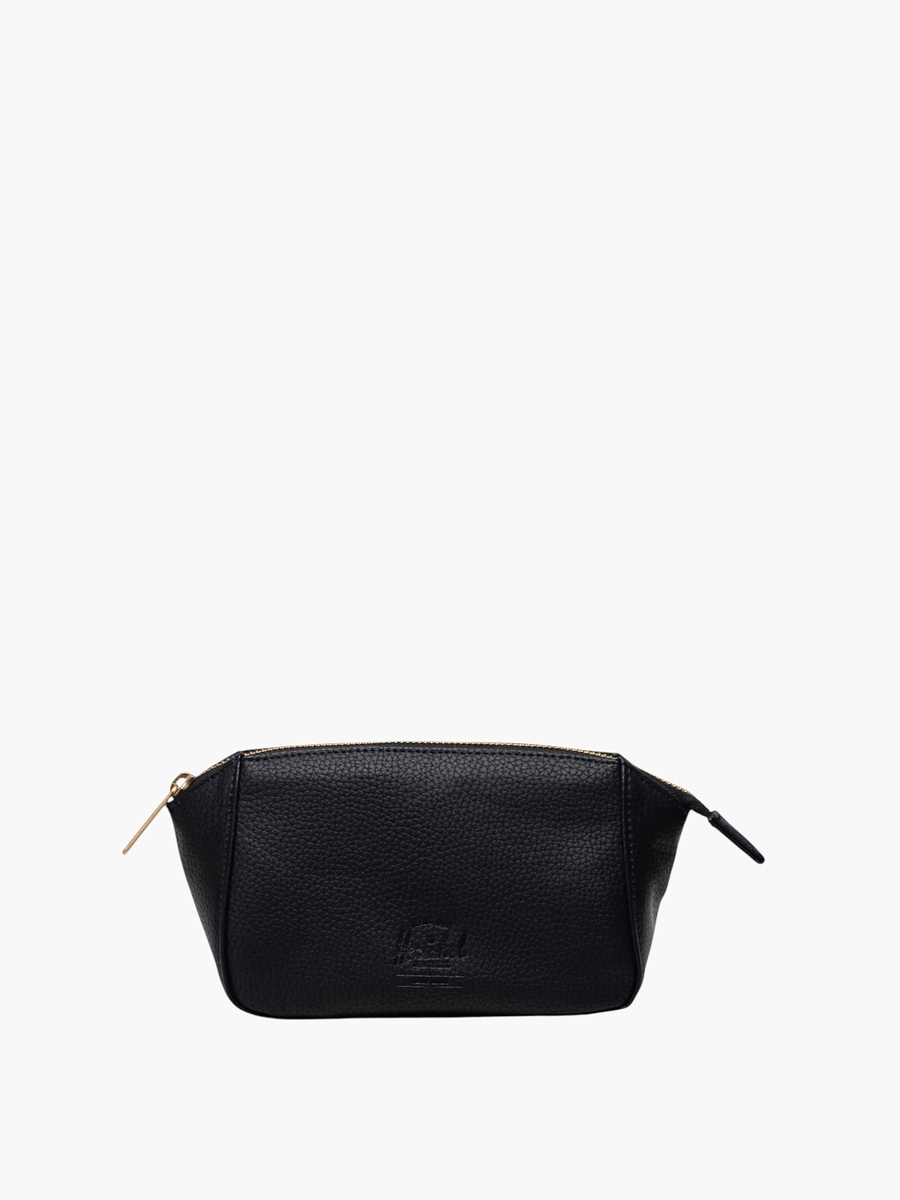 Solid Toiletry Pouch with Zip Closure