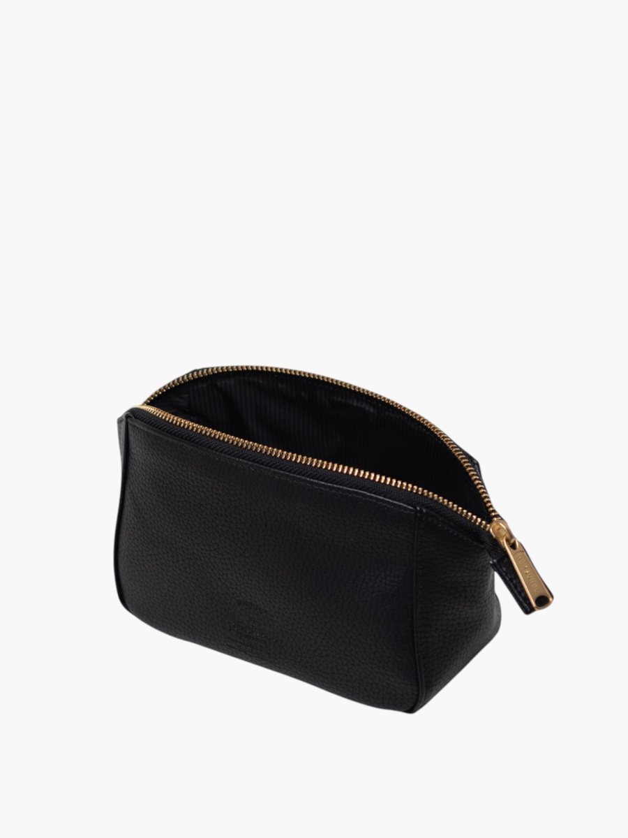 Solid Toiletry Pouch with Zip Closure