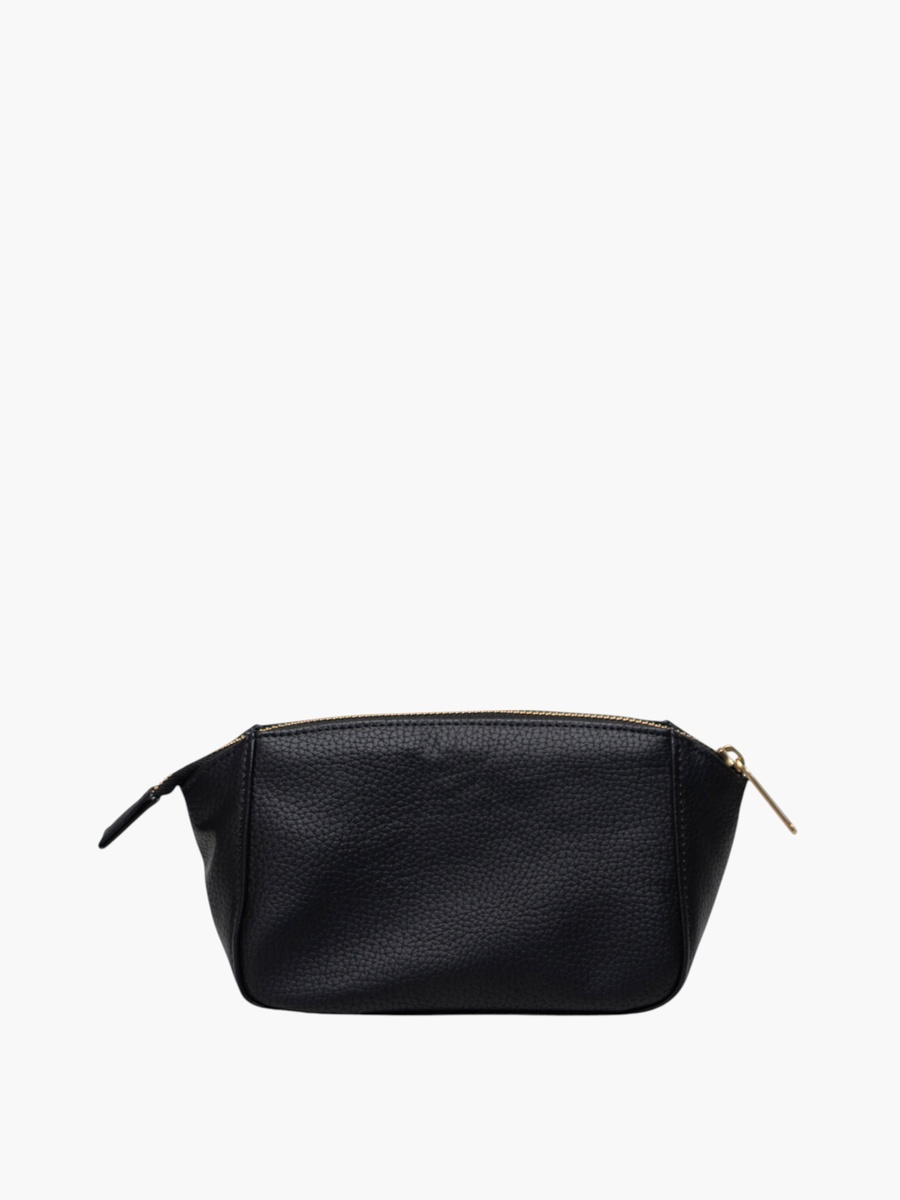 Solid Toiletry Pouch with Zip Closure