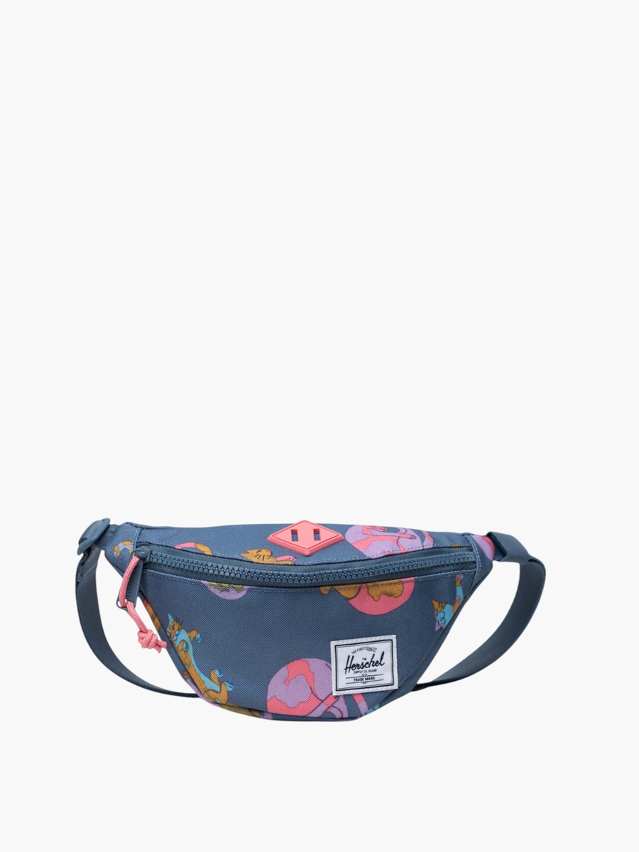 Printed Waist Bag with Zip Closure