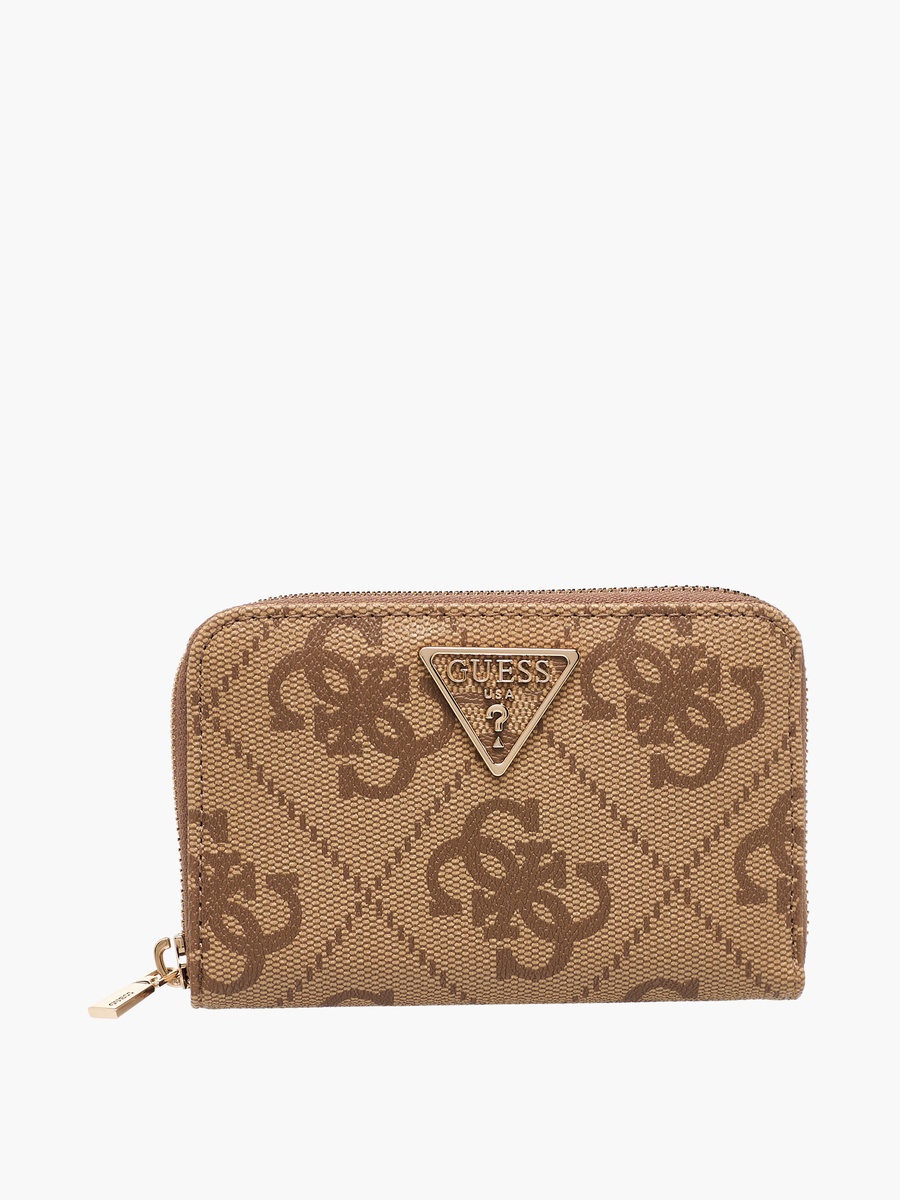 Laurel II Monogram Print Wallet with Zip Closure