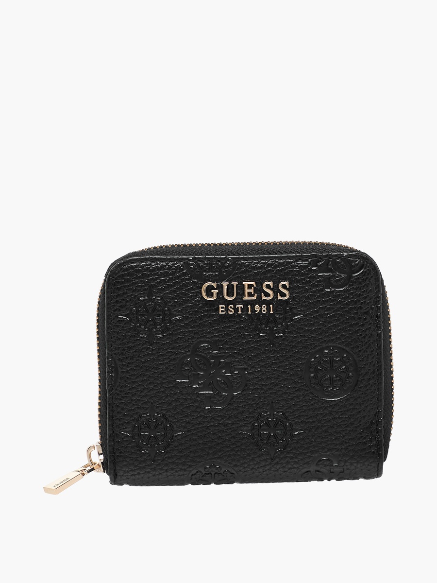 Cresidia II Monogram Textured Wallet with Zip Closure