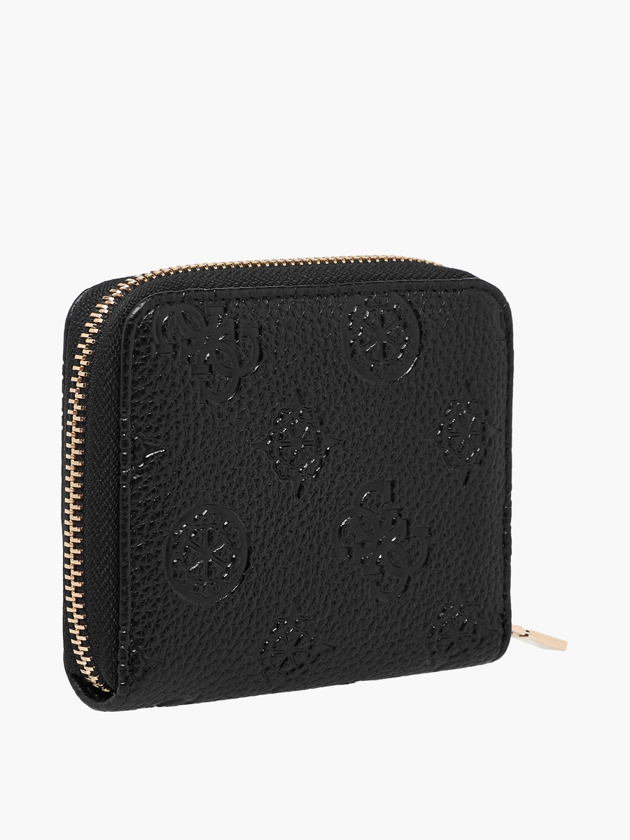 Cresidia II Monogram Textured Wallet with Zip Closure