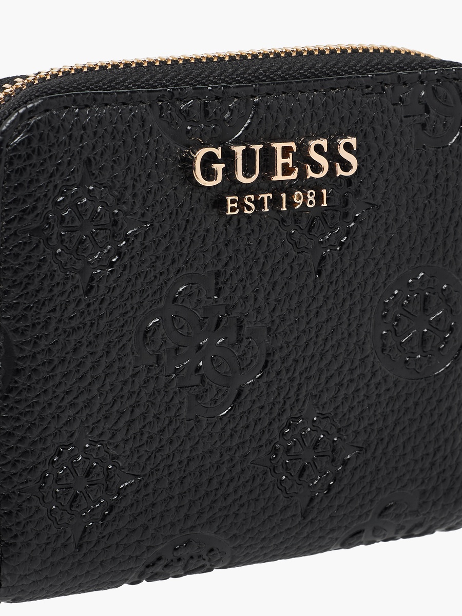 Cresidia II Monogram Textured Wallet with Zip Closure