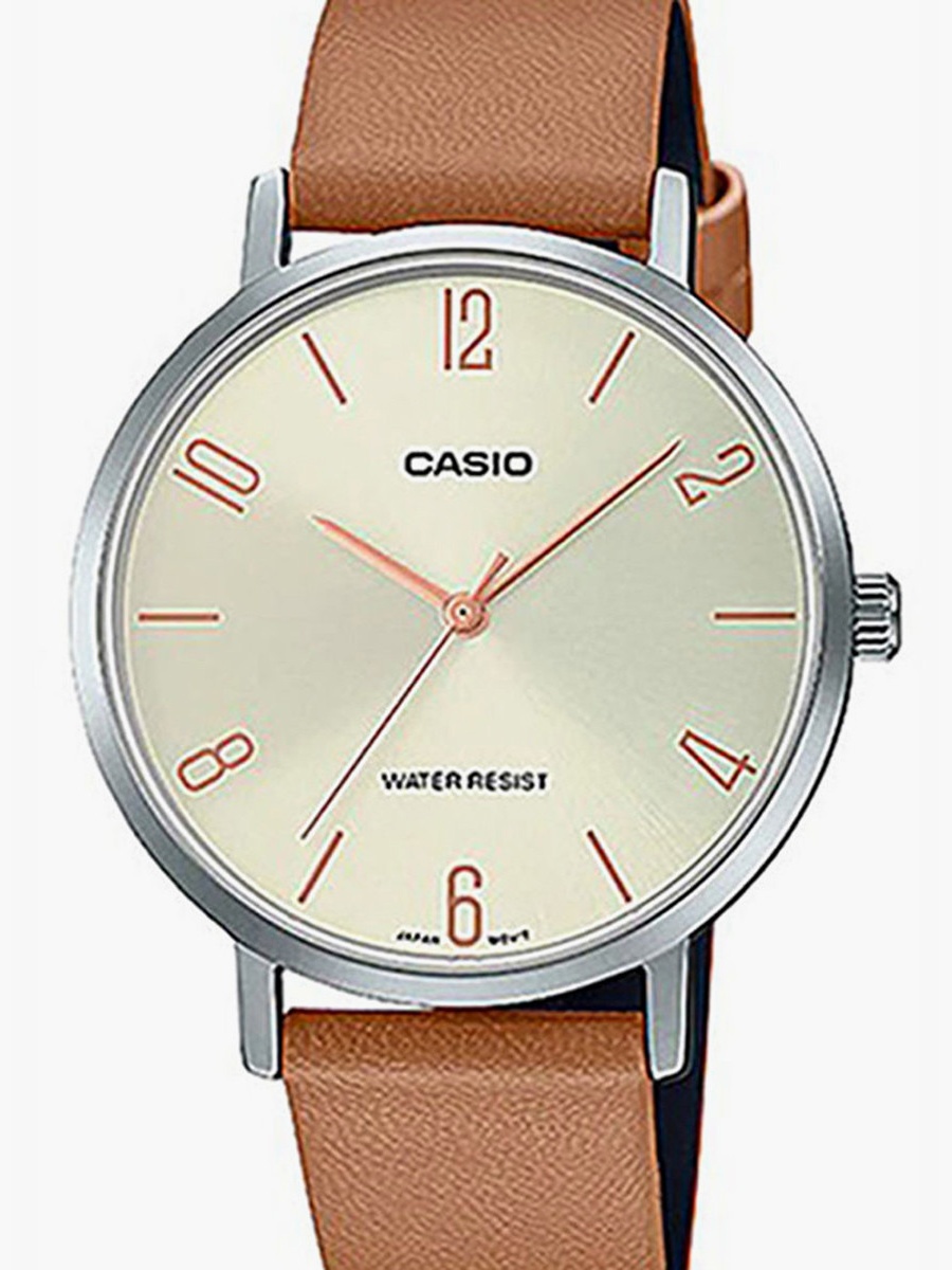 Women Leather Brown Strap Analog Watch - LTP-VT01L-5BUDF
