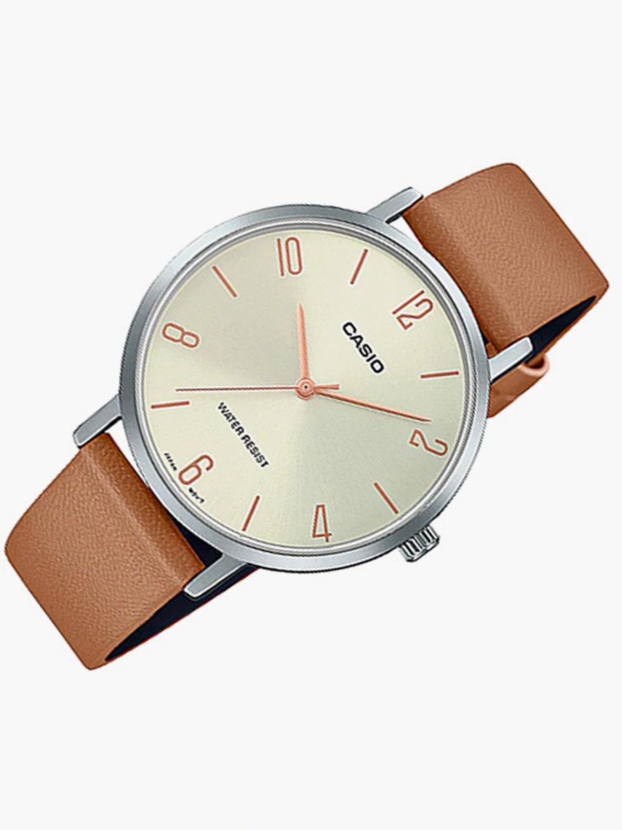 Women Leather Brown Strap Analog Watch - LTP-VT01L-5BUDF