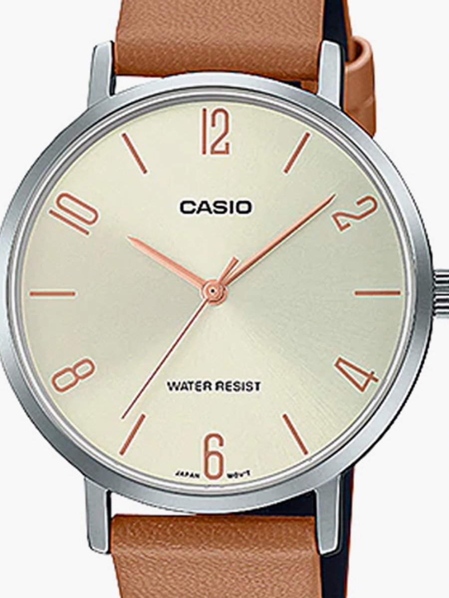 Women Leather Brown Strap Analog Watch - LTP-VT01L-5BUDF