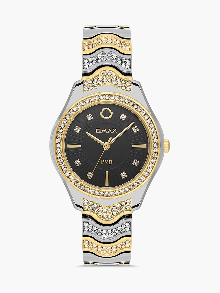 Women Silver and Gold Analog Stainless Steel Strap Watch - 00JSS024N002 - 36 MM