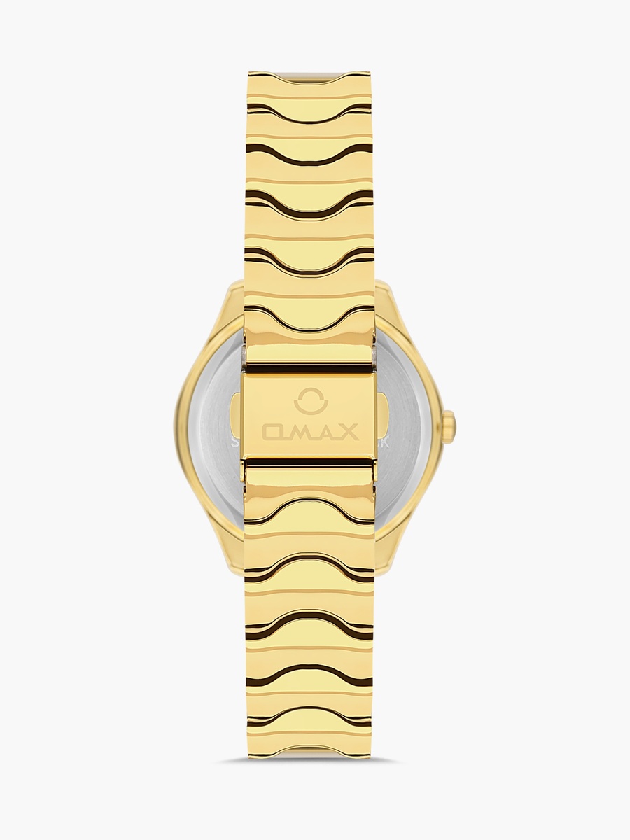 Women Gold Analog Stainless Steel Strap Watch - 00JSS024Q008