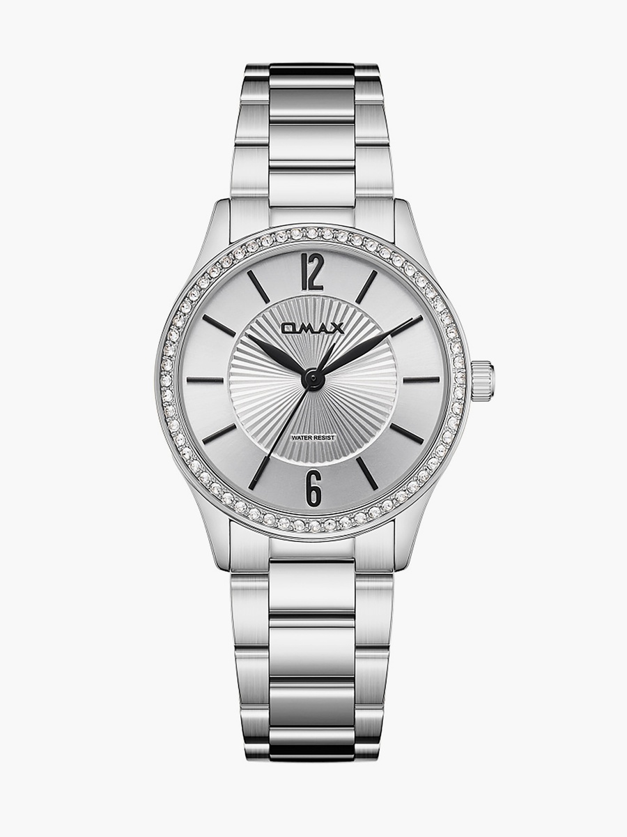 Silver Tone Embellished Ladies Watch