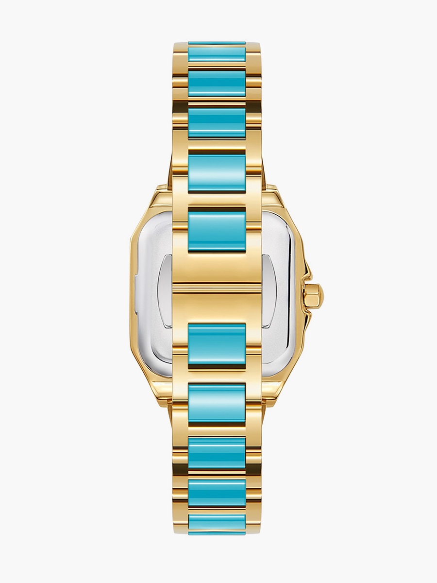 Gold Tone Square Watch