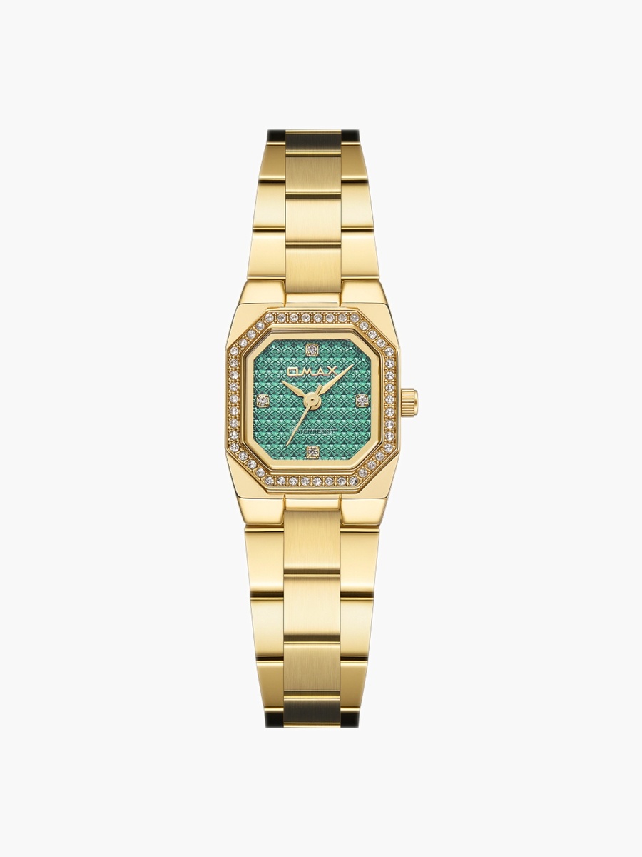 Gold-Tone Octagonal Watch