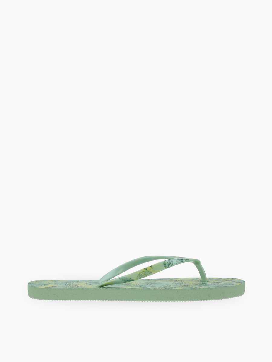 Women Floral Print Flip Flops