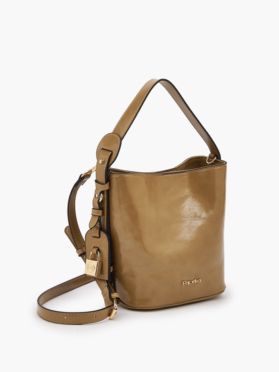 Solid Tote Bag and Crossbody Bag