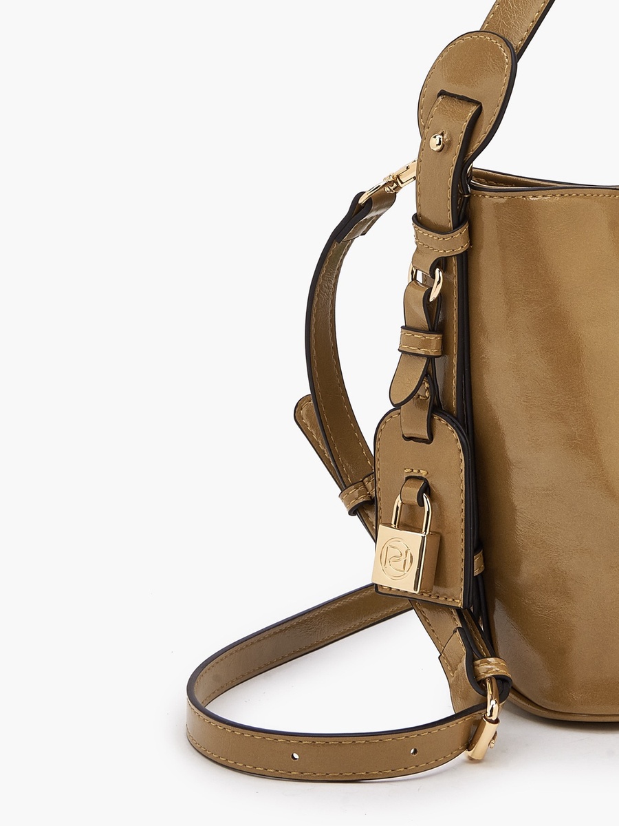 Solid Tote Bag and Crossbody Bag