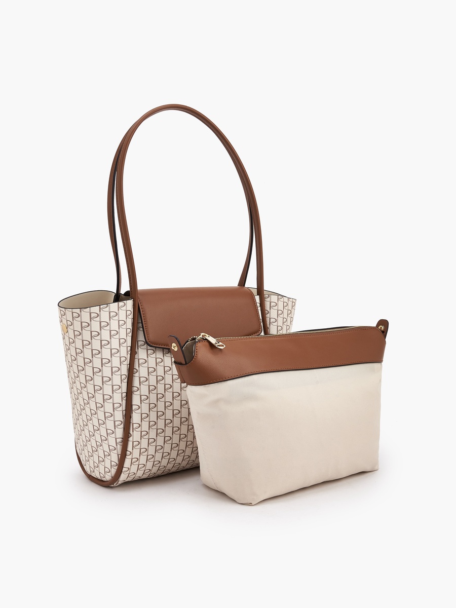Printed Tote Bag with Pouch