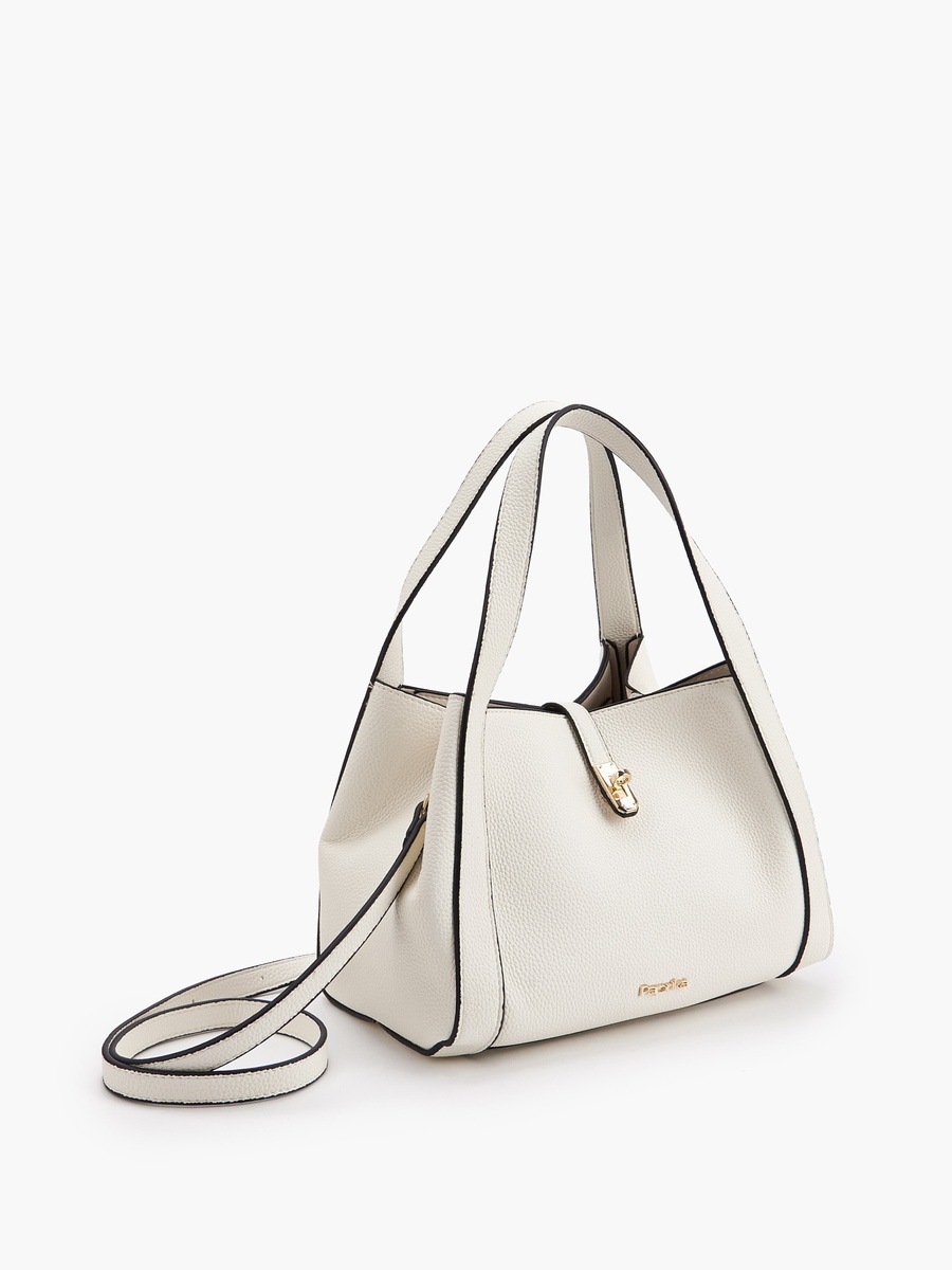 Textured Shoulder Bag with Detachable Strap