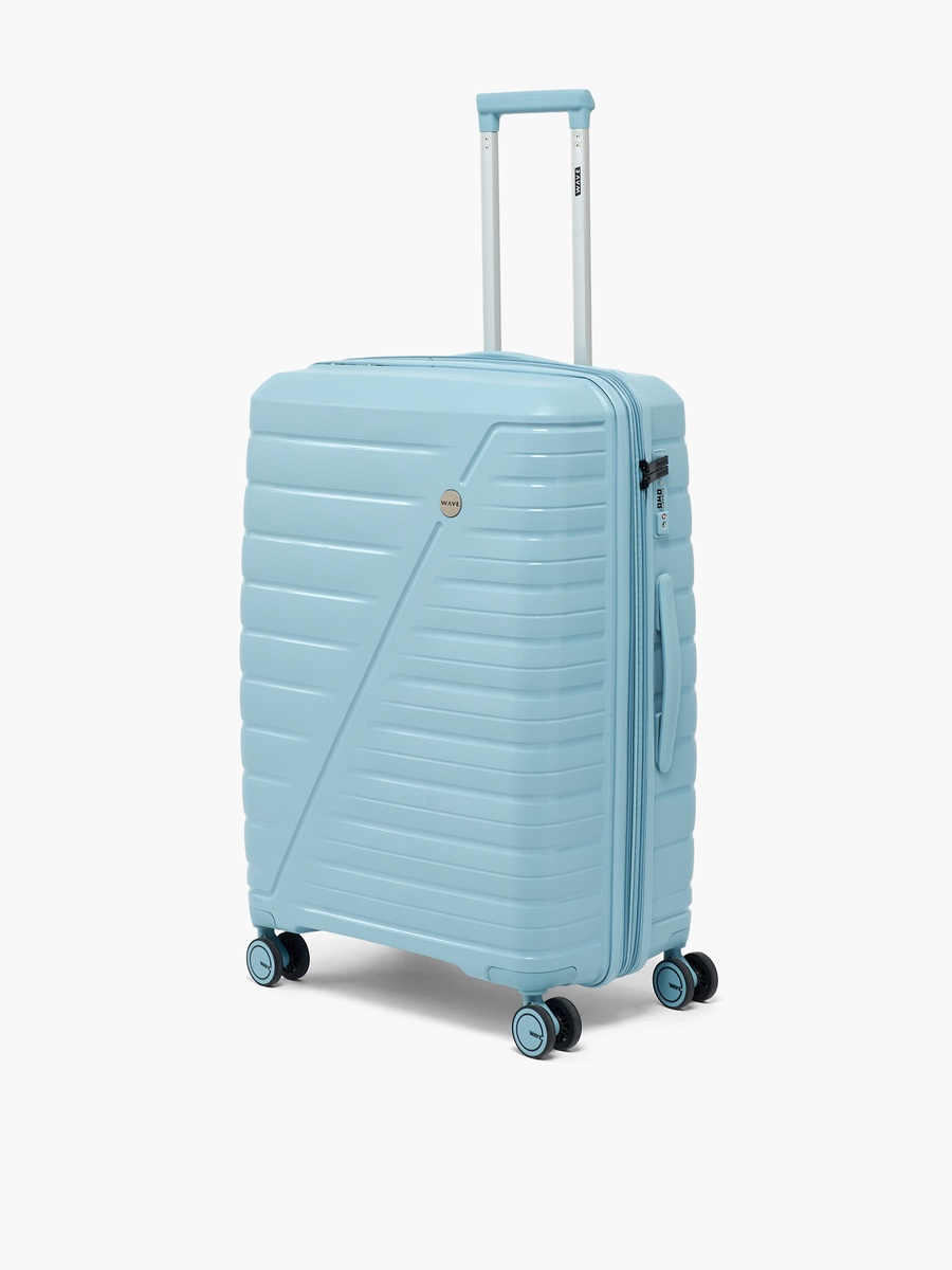 Textured Hardcase Trolley Bag with Retractable Handle