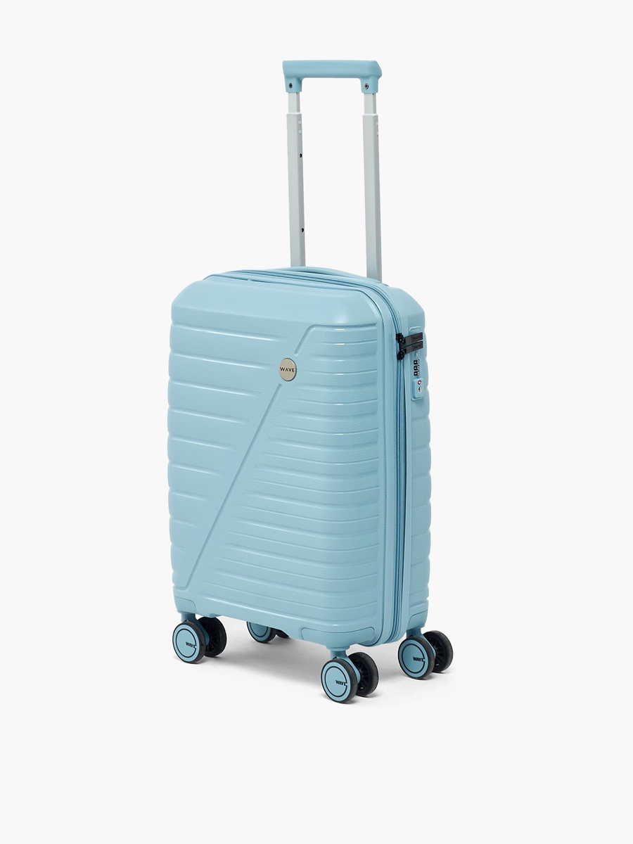 Textured Hardcase Trolley Bag with Retractable Handle