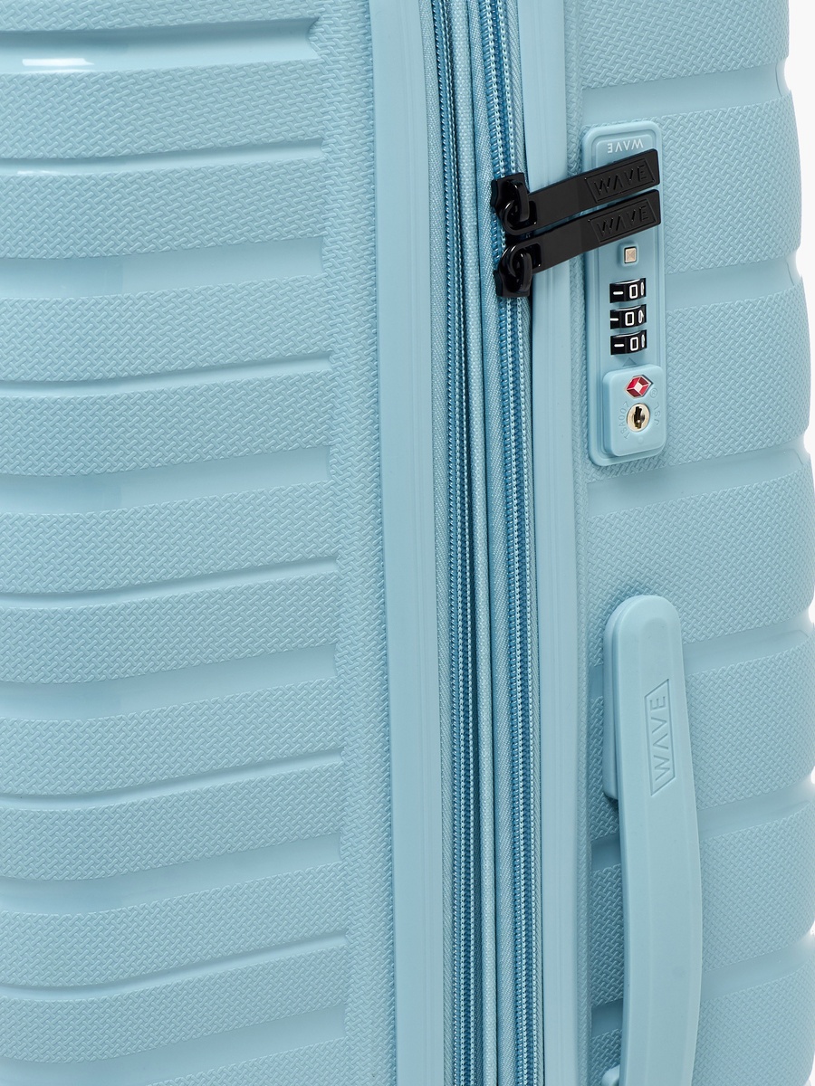 Textured Hardcase Trolley Bag with Retractable Handle