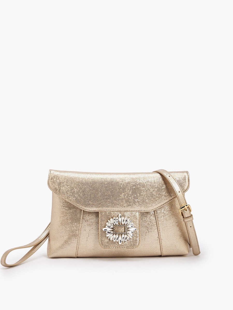 Embellished Clutch with Haul Loop