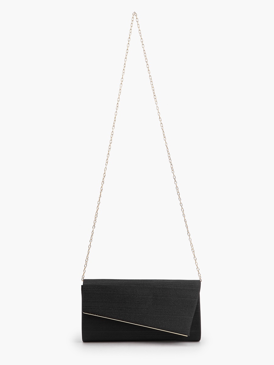Textured Clutch with Adjustable Strap