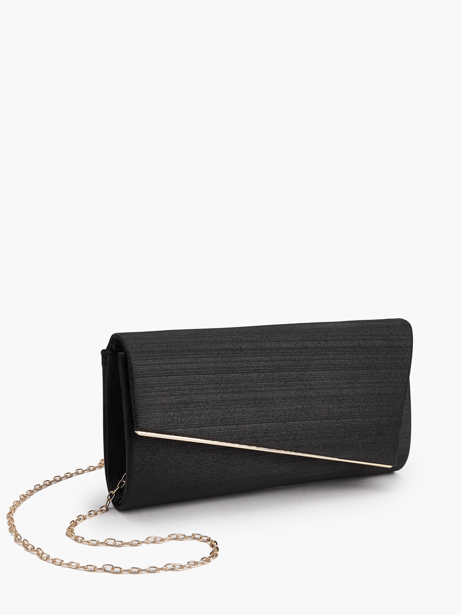 Textured Clutch with Adjustable Strap