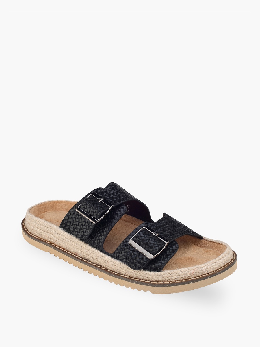 Women Buckle Detail Espadrille Sandals