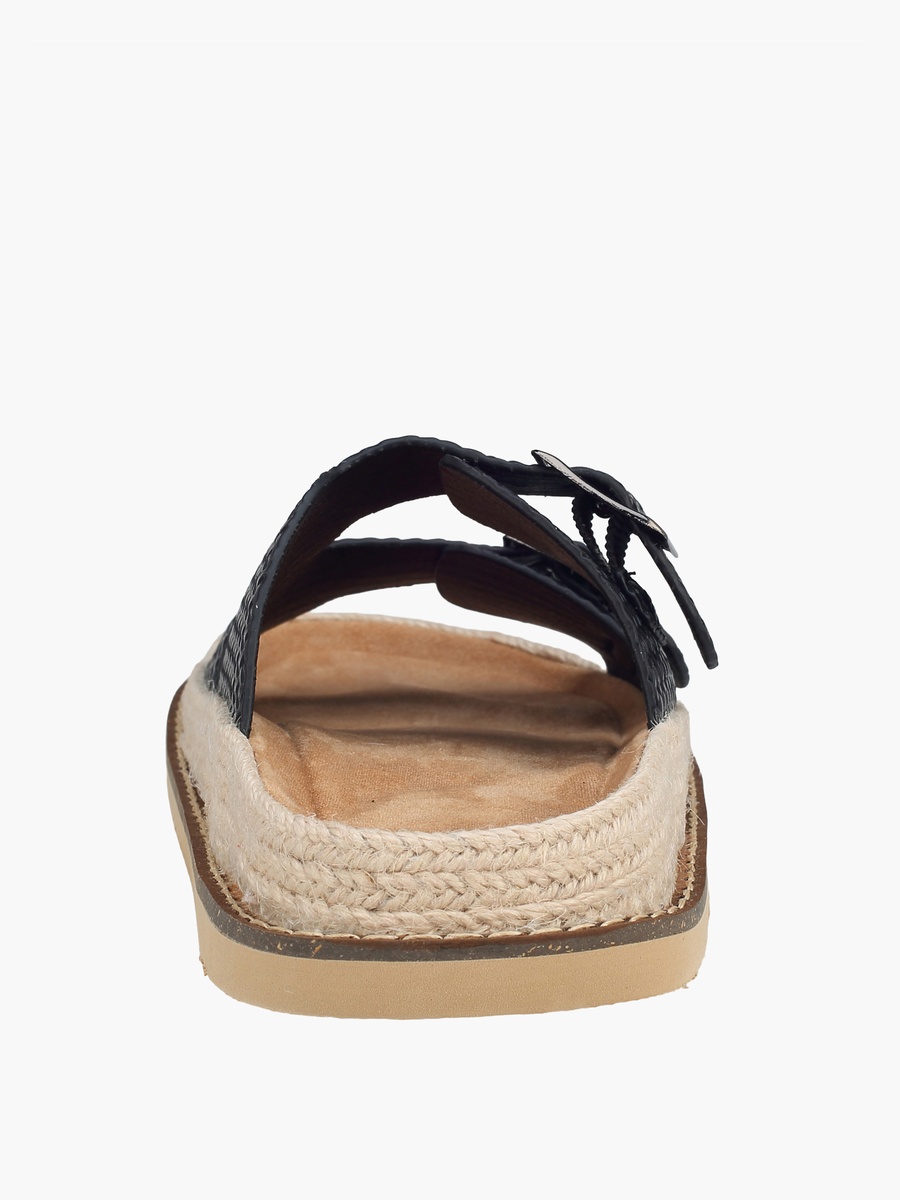 Women Buckle Detail Espadrille Sandals