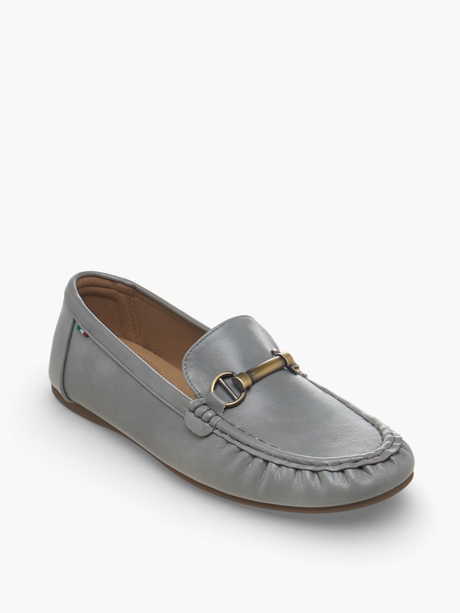 Women Metallic Accent Loafers