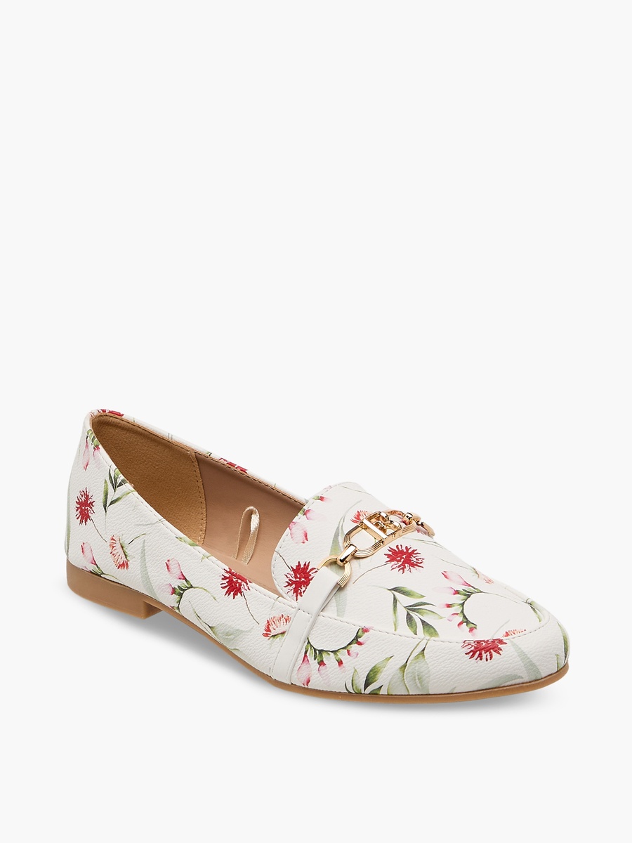 Women Floral Print Loafers